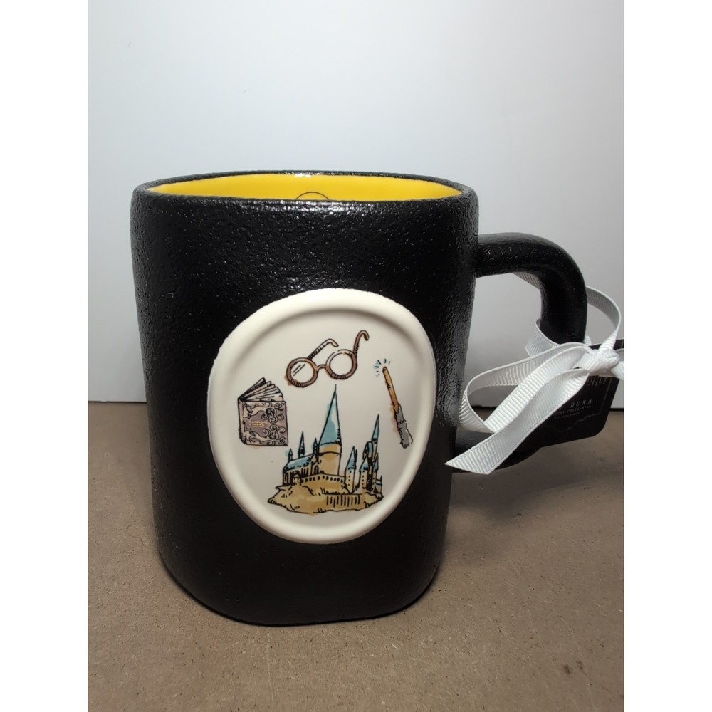 NEW Rae Dunn Harry Potter "studying at hogwarts" Double-Sided mug Back To School